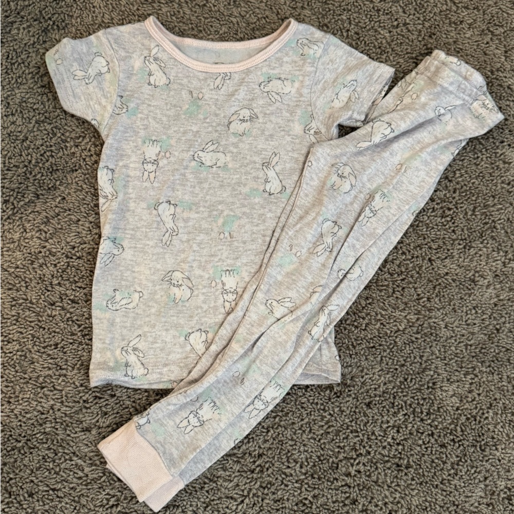 Kids Pajamas Set bunny print